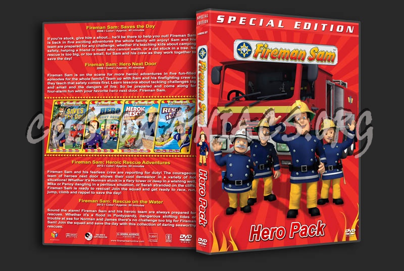 Fireman Sam: Hero Pack dvd cover