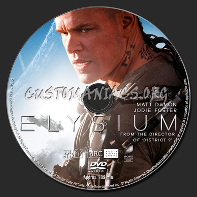 Elysium dvd label