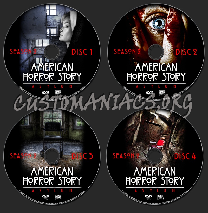 American Horror Story S2 dvd label