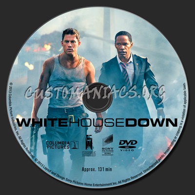 White House Down dvd label