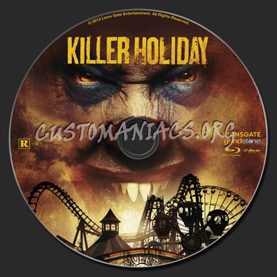 Killer Holiday blu-ray label