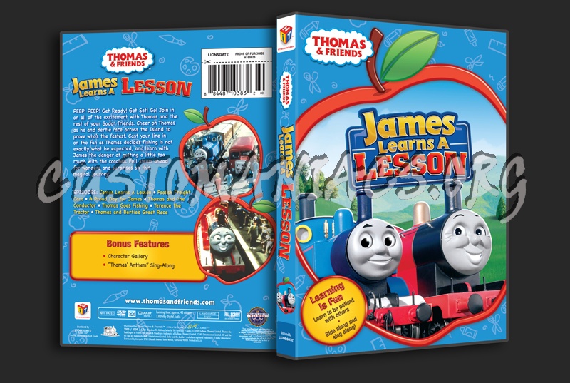 Thomas & Friends: James Learns A Lesson dvd cover