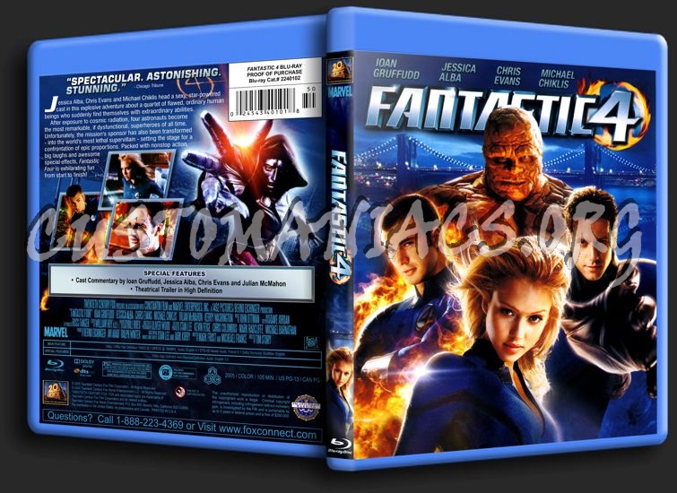 Fantastic Four blu-ray cover