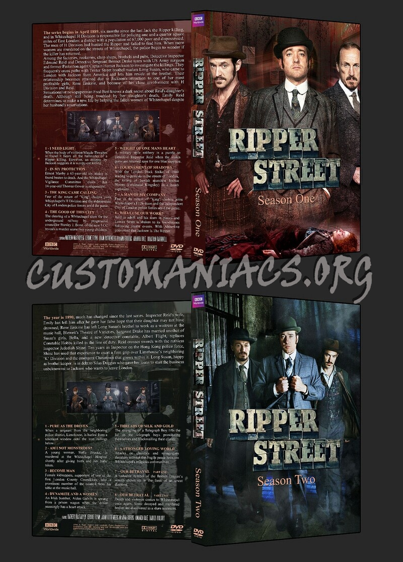 Ripper Street - Series 1 and 2 dvd cover