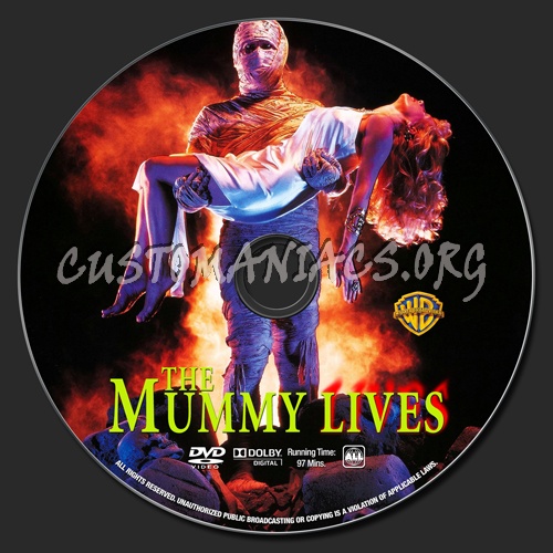 The Mummy Lives dvd label