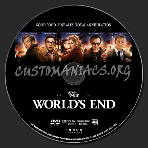 The World's End dvd label