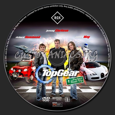 Top Gear: The Perfect Road Trip dvd label