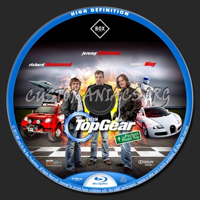 Top Gear: The Perfect Road Trip blu-ray label