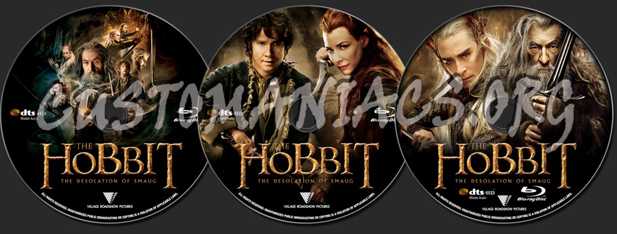 The Hobbit - The Desolation of Smaug blu-ray label