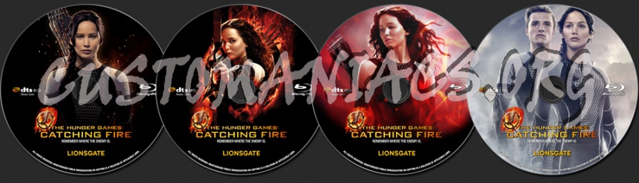 The Hunger Games : Catching Fire blu-ray label