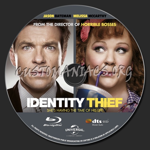 Identity Thief blu-ray label