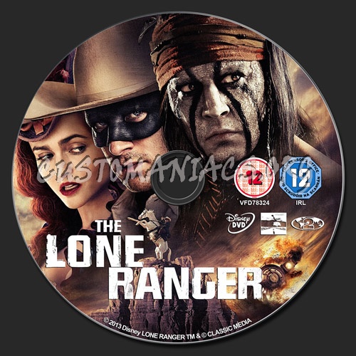 The Lone Ranger dvd label