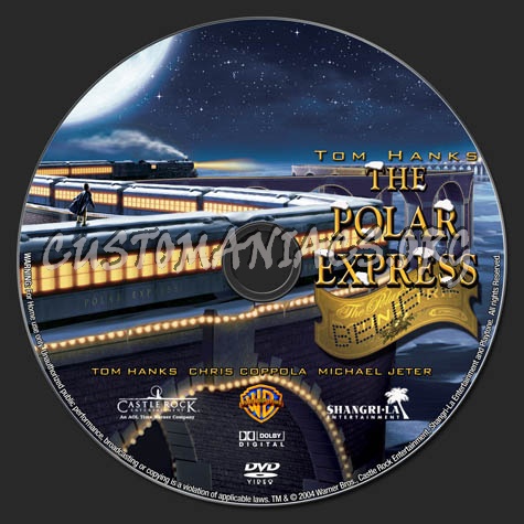 The Polar Express (2004) dvd label