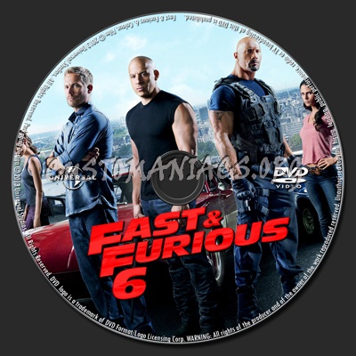 Fast & Furious 6 dvd label