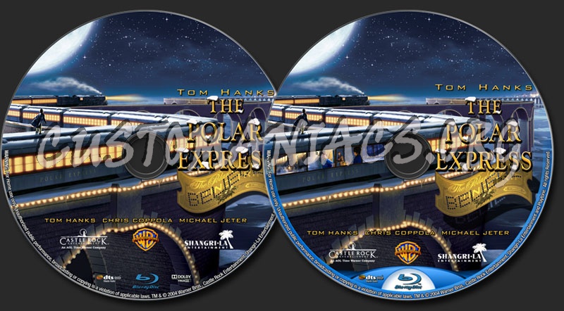 The Polar Express (2004) blu-ray label