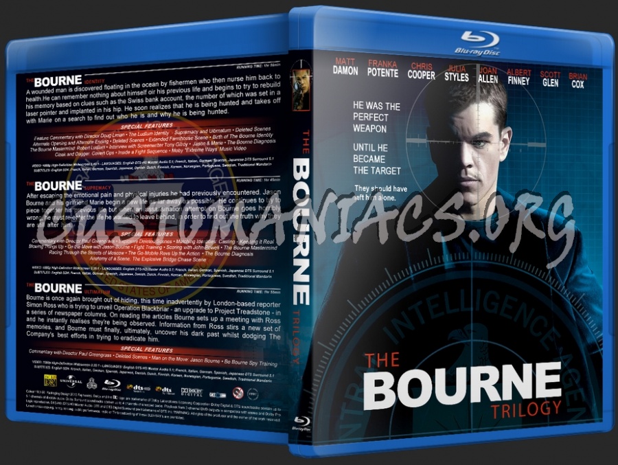 The Bourne Trilogy dvd cover