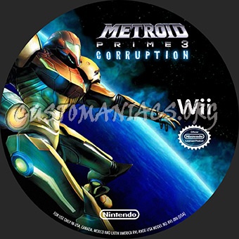 Metroid Prime 3 Corruption dvd label