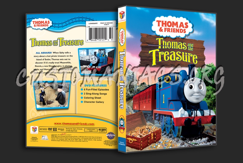 Thomas & Friends: Thomas and the Treasure dvd cover