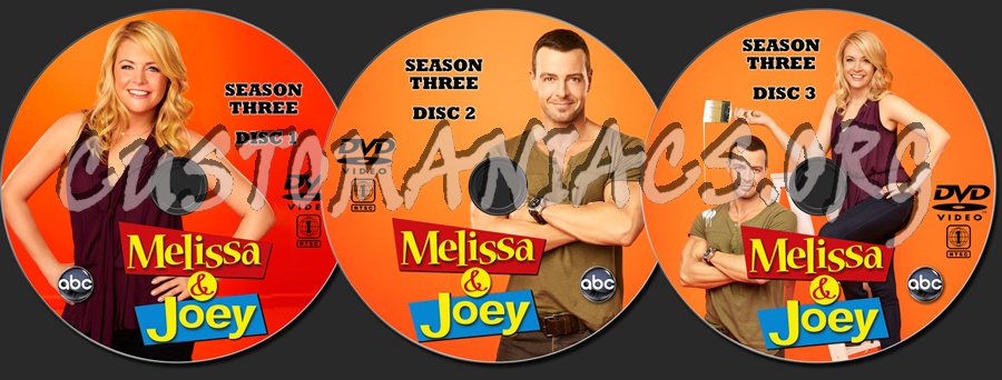 Melissa & Joey Season 3 dvd label