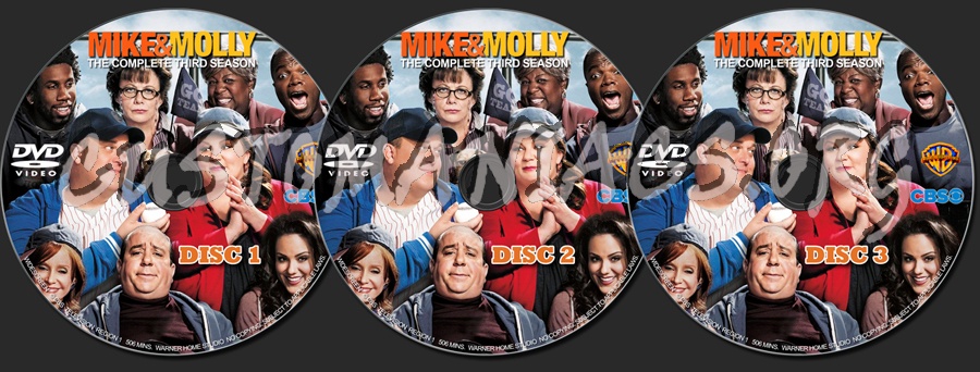 Mike & Molly Season 3 dvd label