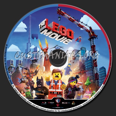 The LEGO Movie blu-ray label