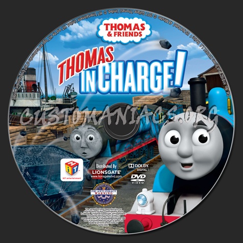 Thomas & Friends: Thomas in Charge! dvd label - DVD Covers