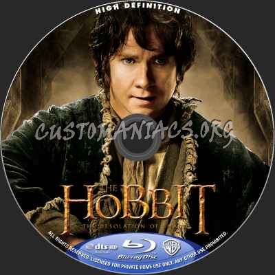 The Hobbit: The Desolation Of Smaug (2D+3D) blu-ray label