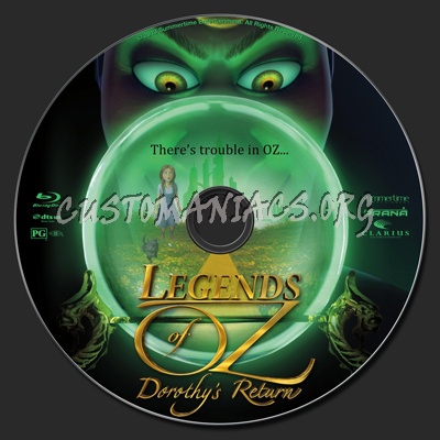 Legends Of Oz: Dorothy's Return (aka Dorothy of Oz) blu-ray label