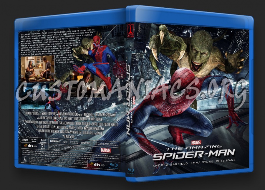 The Amazing Spider-Man 2D blu-ray cover