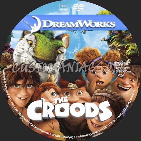 Croods - Animation Collection dvd label