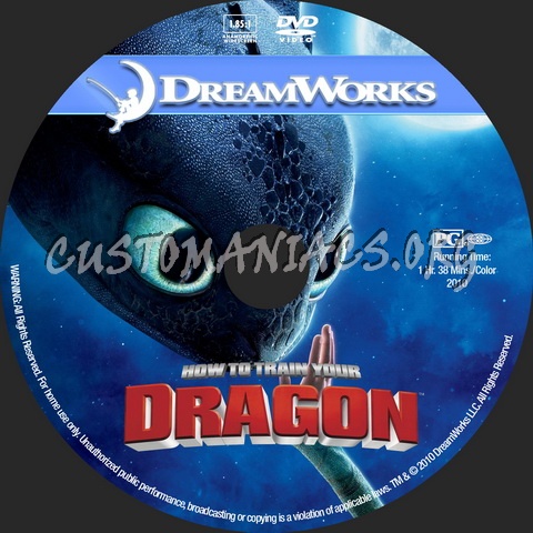 How to Train Your Dragon - Animation Collection dvd label