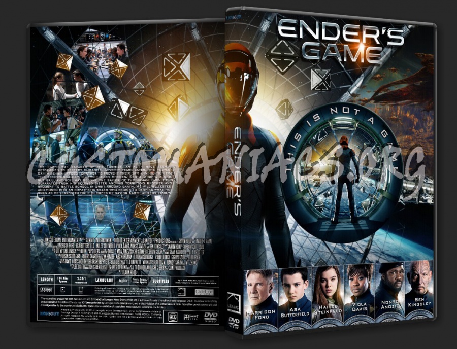 Ender's Game (2014) dvd cover