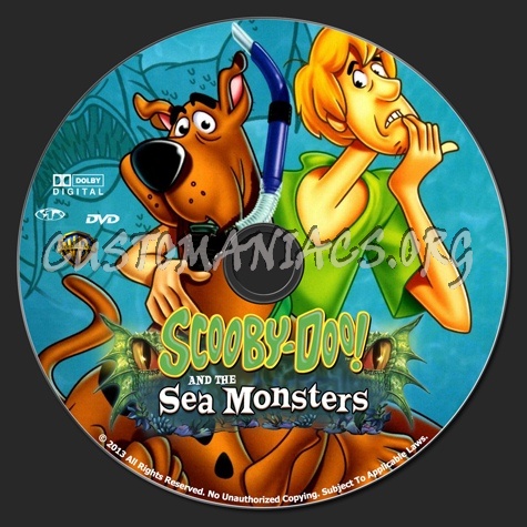 Scooby Doo And The Sea Monsters dvd label DVD Covers Labels by