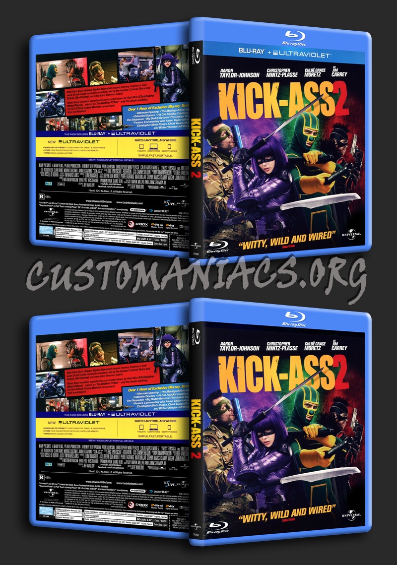 Kick-Ass 2 blu-ray cover