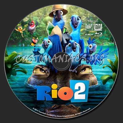 Rio 2 blu-ray label