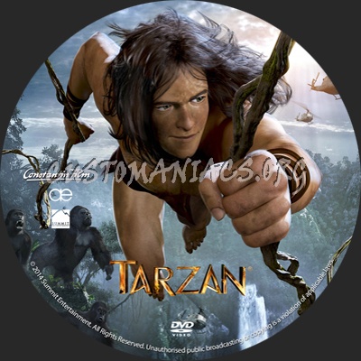 Tarzan dvd label