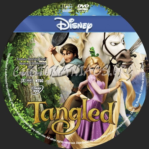 Tangled - Animation Collection dvd label