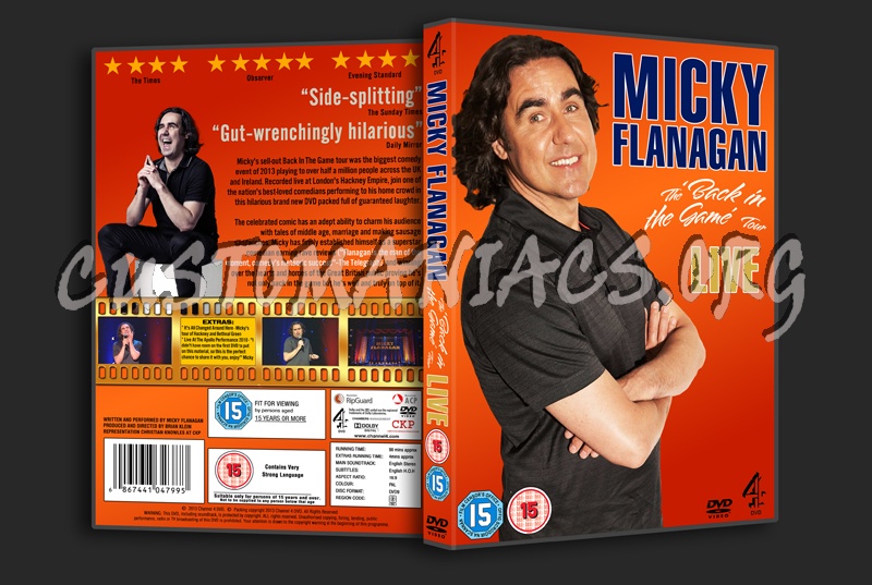 Micky Flanagan Live: Back in the Game dvd cover