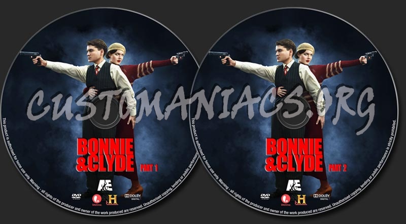 Bonnie & Clyde 2013 dvd label