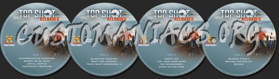 Top Shot Season 2 Reloaded dvd label