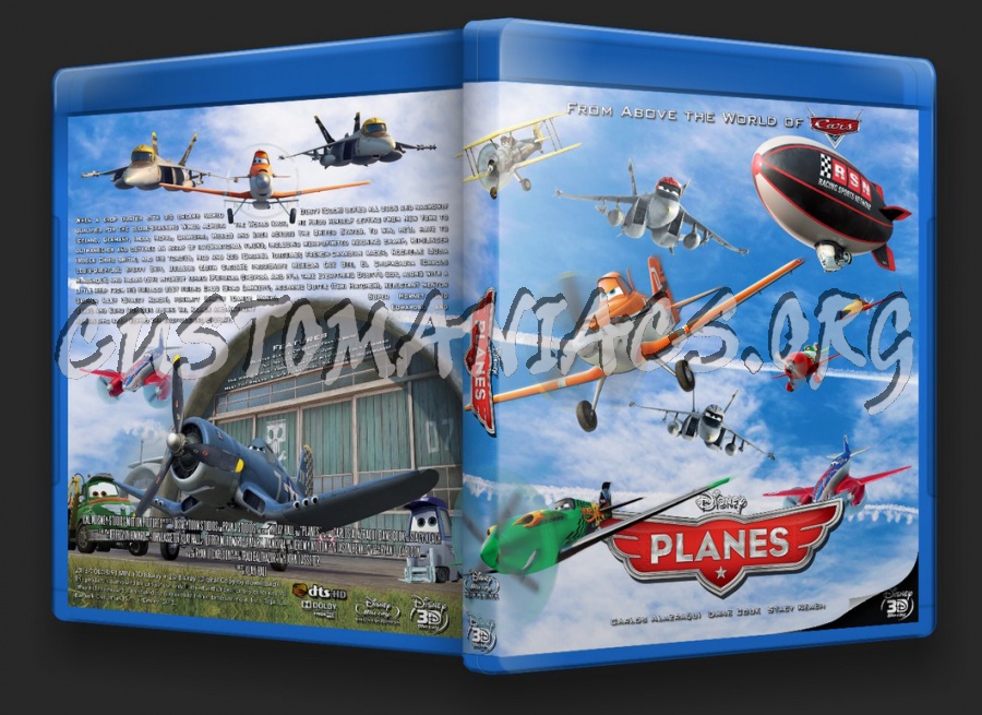 Planes (3D + 2D) (2013) blu-ray cover