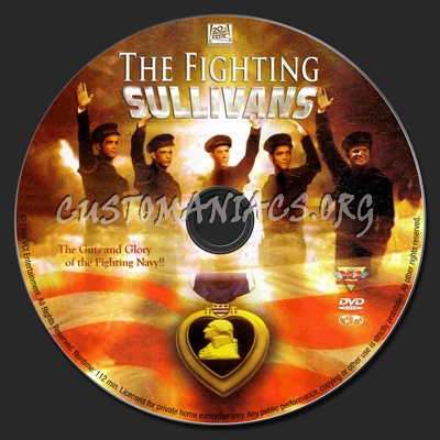 The Fighting Sullivans dvd label