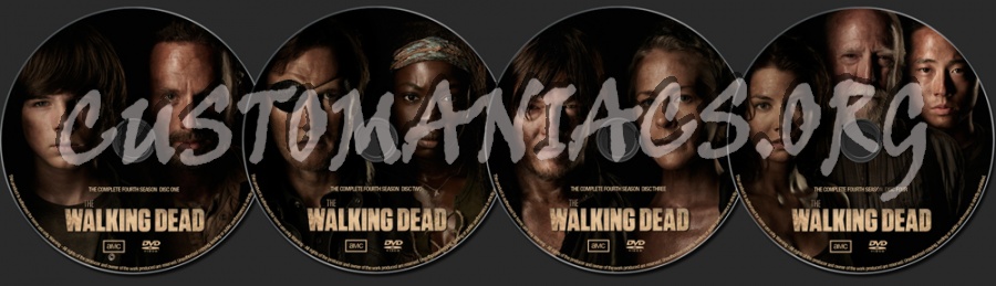 The Walking Dead Season 4 dvd label