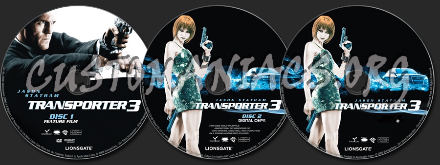 Transporter 3 dvd label