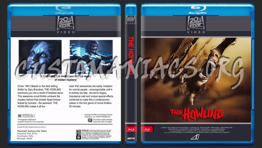 The Howling blu-ray cover