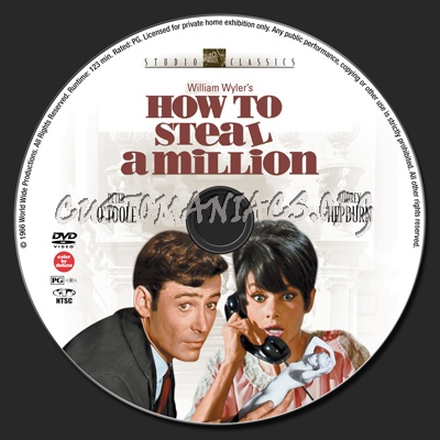 How to Steal a Million dvd label