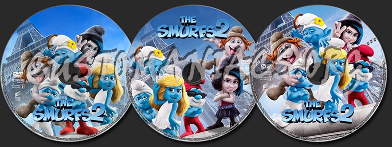 The Smurfs 2 dvd label