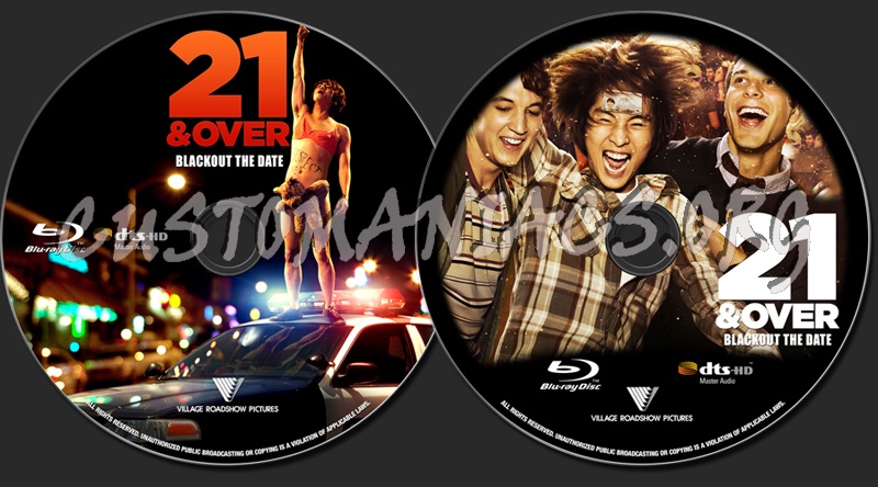 21 & Over blu-ray label