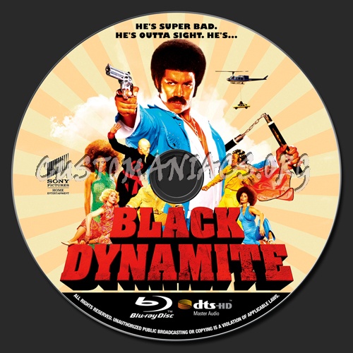 Black Dynamite blu-ray label