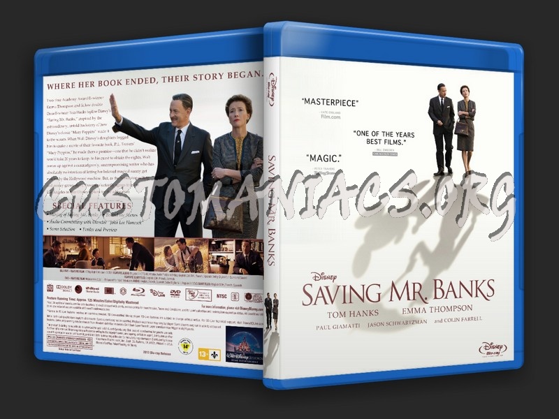 Saving Mr. Banks blu-ray cover